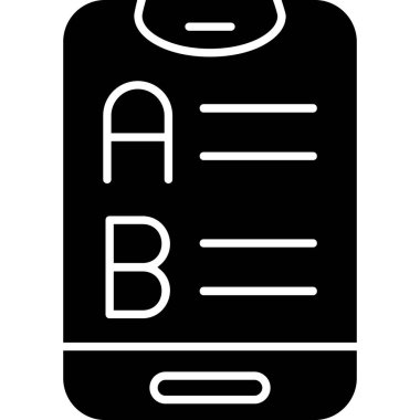 elektronik telefon simgesi, özet biçimi