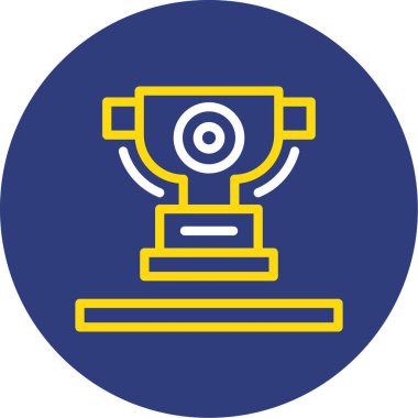 Kupa. Web simgesi basit illüstrasyon