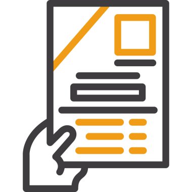 belge dosya vektör simgesi