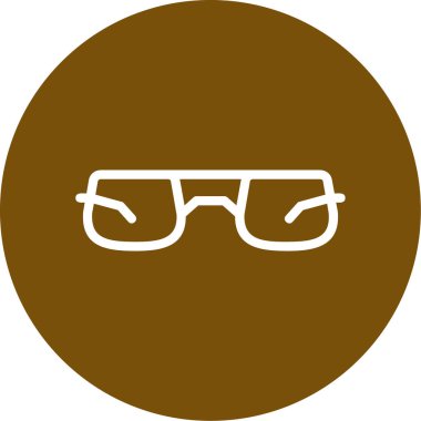 Gözlük. Web simgesi basit tasarım