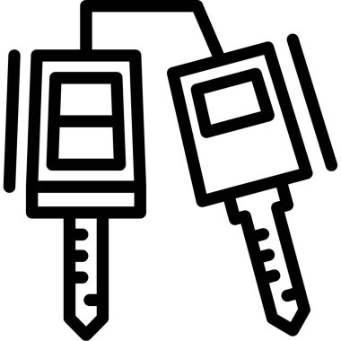 araba tuşları ikon vektör illüstrasyonu