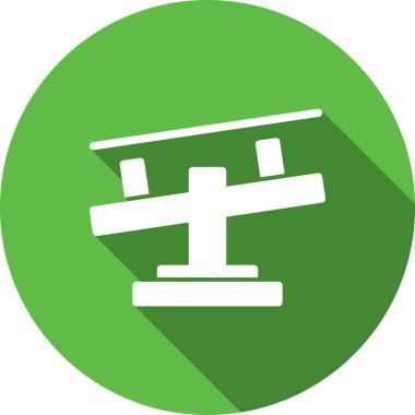 mimari yapı inşaat simgesi - gölge biçiminde