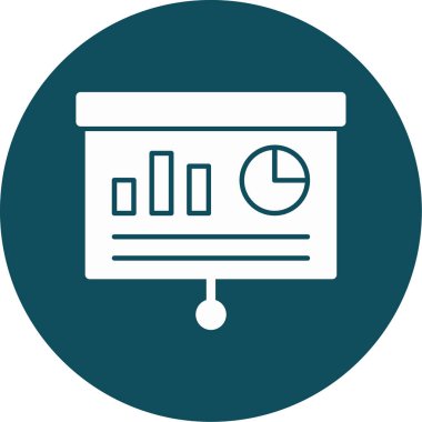 analytics vector glyph icon design