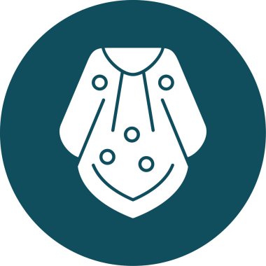 Benzersiz kadın elbise vektör simgesi