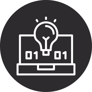 Fikir simgesi vektör illüstrasyonu