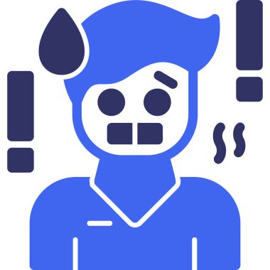 Şeytan. Web simgesi basit illüstrasyon