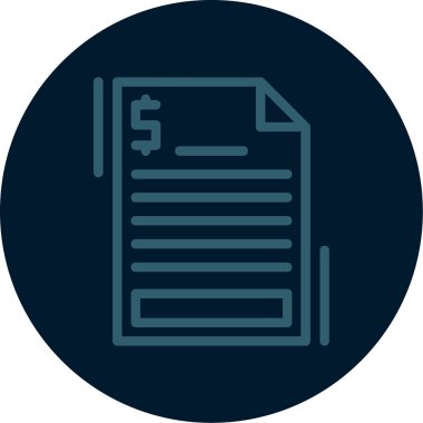 belge simgesi vektör illüstrasyonu