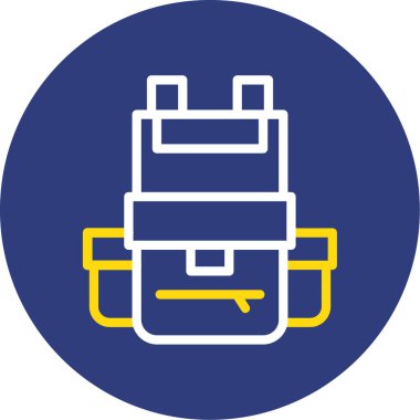 Kişisel ve ticari kullanım için vektör evrak çantası simgesi.