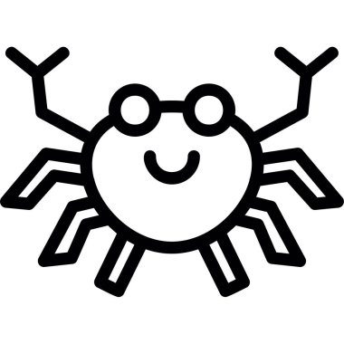 crab web icon vector illustration