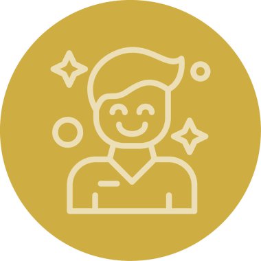 Yıldızlı bir adamın vektör çizimi