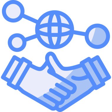 iş ortaklığı el sıkışma simgesi