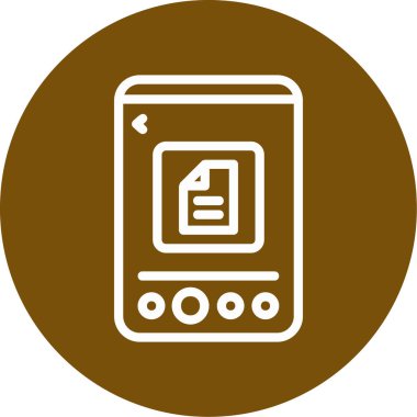 Modern simgenin vektör illüstrasyonu