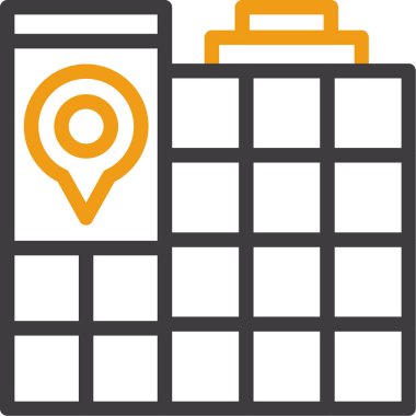 konum haritası konum simgesi ana hat biçiminde