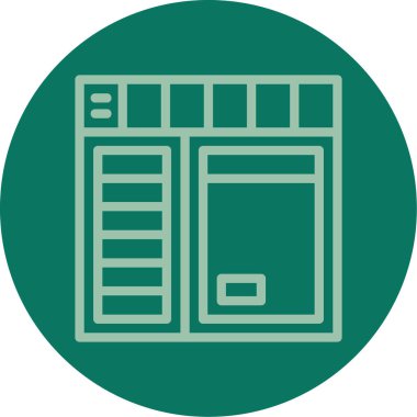 Yapı simgesinin vektör illüstrasyonu