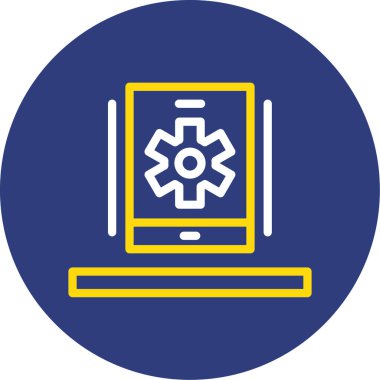 Bilgisayar. Web simgesi basit illüstrasyon