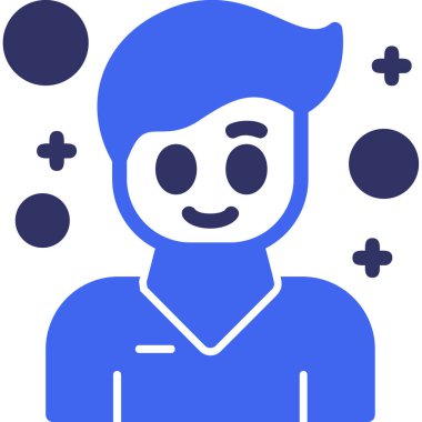 avatar. Web simgesi basit illüstrasyon