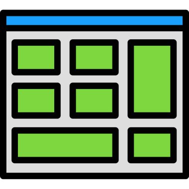 Web simgesi, vektör illüstrasyonu