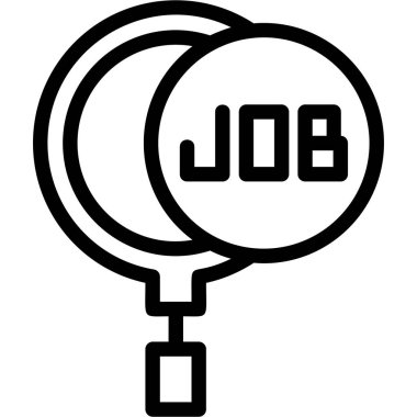 iş arama görev simgesi ana hat biçiminde
