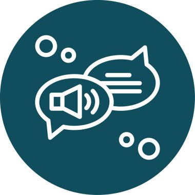 konuşma kabarcığı vektör çizimi