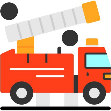 kamyon yangın ikonu