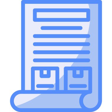 Belge. Web simgesi basit illüstrasyon