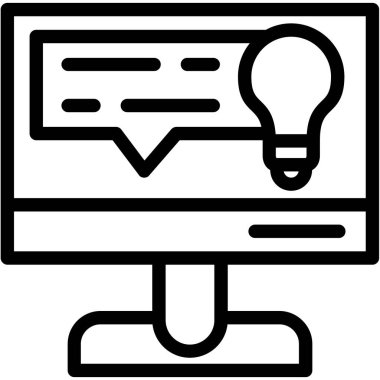 iş fikri simgesi, modern vektör basit tasarım