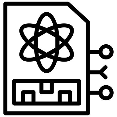 veri bilimi simgesi. Beyaz arkaplanda izole edilmiş web tasarımı için özet bilim veri vektörü simgesi