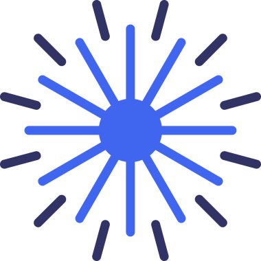 Güneş ikonu vektör illüstrasyonu. tasarım ögesi