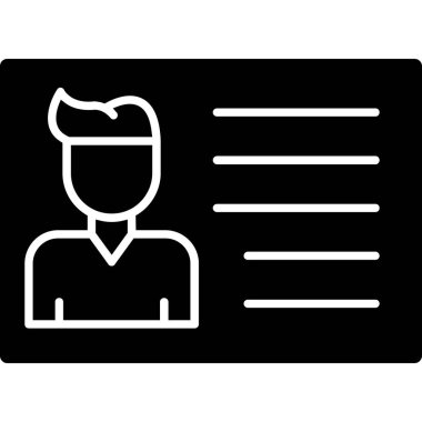 İş adamı simgesi vektör illüstrasyonu