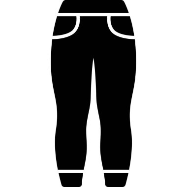 pantolon simgesi vektör illüstrasyonu
