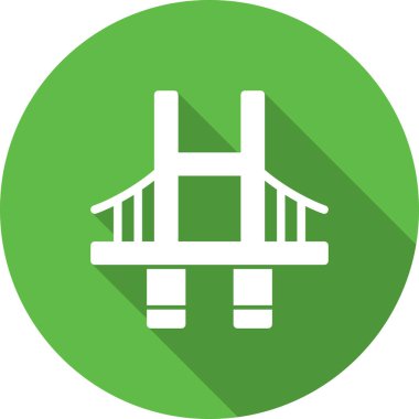 Köprü. Web simgesi basit illüstrasyon