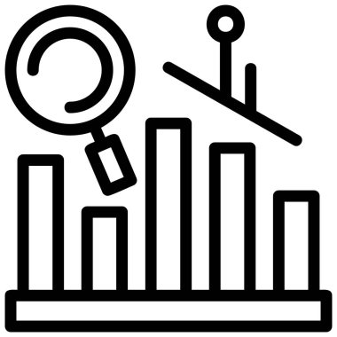 İş grafiği Web simgesi basit illüstrasyon