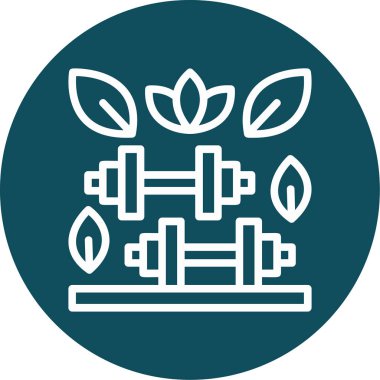 Bir ağaç simgesinin vektör illüstrasyonu