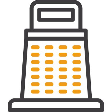 ofis ve ofis renkli vektör simgesi.