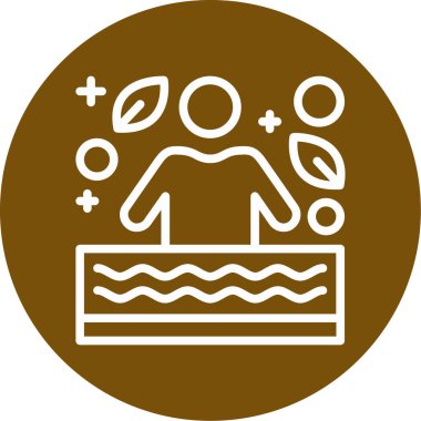 Bir kız simgesinin vektör illüstrasyonu