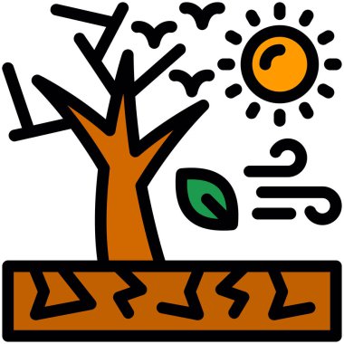 ağaç simgesi, vektör illüstrasyonu beyaz arkaplanda izole edildi