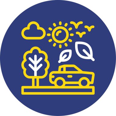 araba simgesi vektör illüstrasyonu