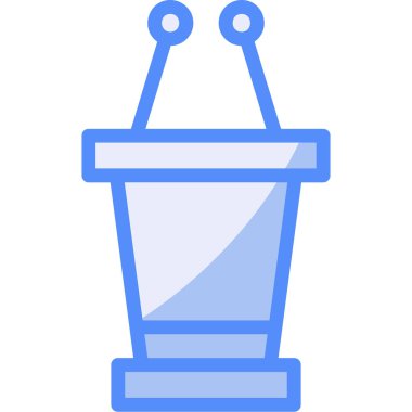 Bir mavi fener simgesinin vektör illüstrasyonu