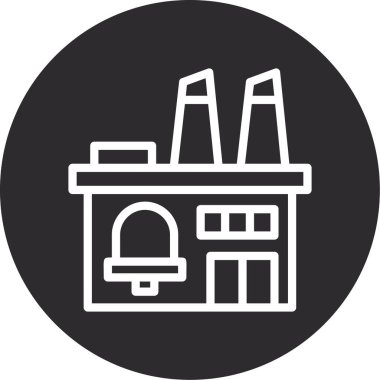 Modern binanın vektör illüstrasyonu