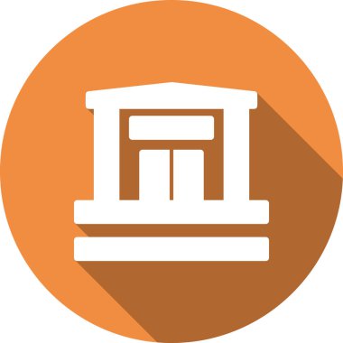 Bina. Web simgesi basit illüstrasyon