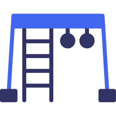 Merdiven. Web simgesi basit illüstrasyon