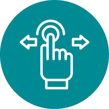 vector illustration of touch