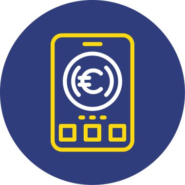 Avro cep telefonu vektör simgesi kolayca değiştirilebilir veya düzenlenebilir