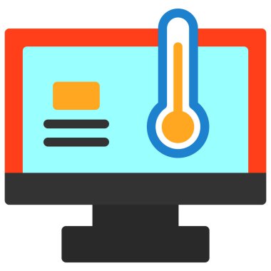 Bilgisayar. Web simgesi basit tasarım