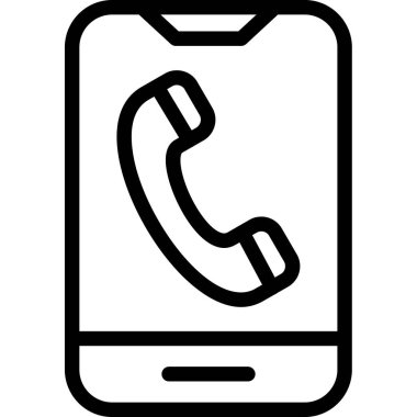 Telefon. Web simgesi basit tasarım