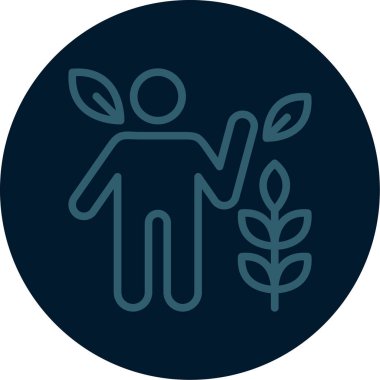 bitki simgesi vektör illüstrasyonu