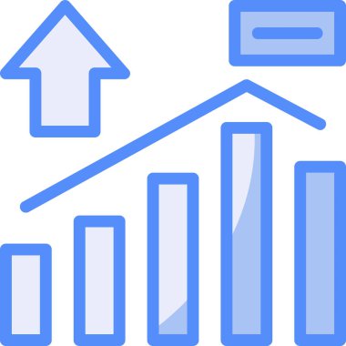 iş grafiği simgesi düz biçimli