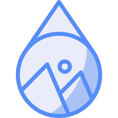 Bırakma simgesi doldurulmuş - özet biçimi