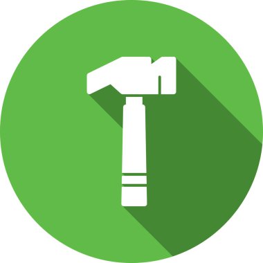 Çekiç. Web simgesi basit illüstrasyon