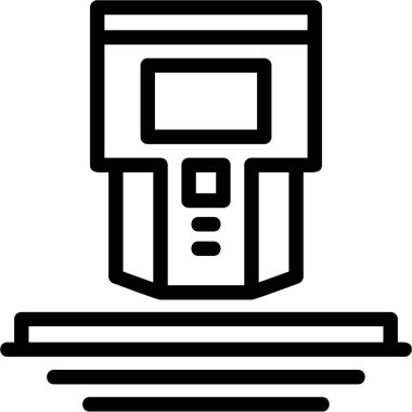 ATM 'de. Web simgesi basit tasarım